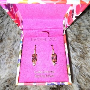 Rachel Zoe Pink Stone Earrings
